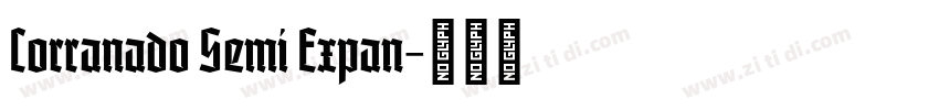 Corranado Semi Expan字体转换 Corranado Semi Expan字体转换